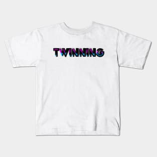 Twinning Pink and Blue Kids T-Shirt